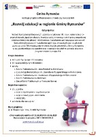 Gmina Rymanów realizuje projekt dofinansowany z Fundusy Europejskich 