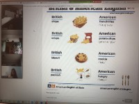 Chips or French fries? British English vs Amercian English _6
