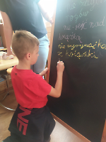 Odwiedziny klasy 1a w Gminnej Bibliotece Publicznej w Rymanowie